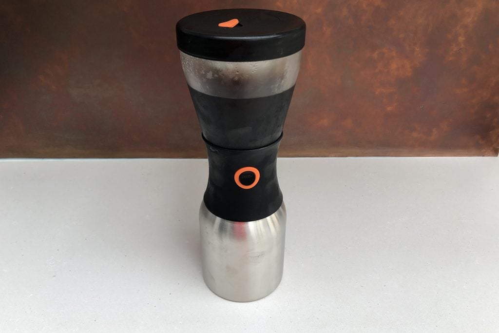 Asobu Cold Brew Coffee Maker finished brewing