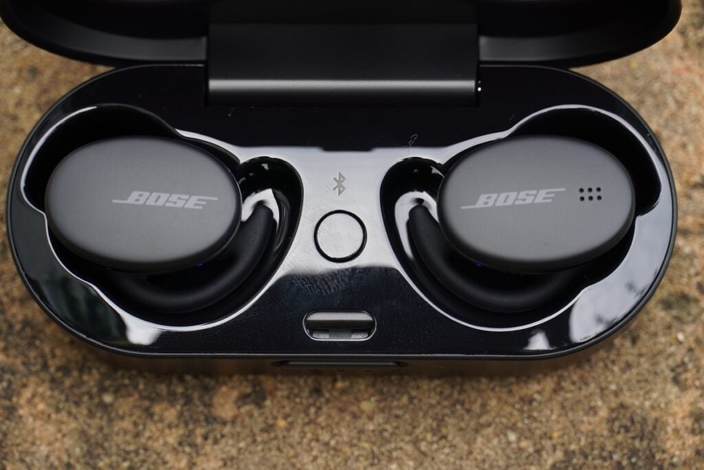 Bose Sports Earbuds inside case