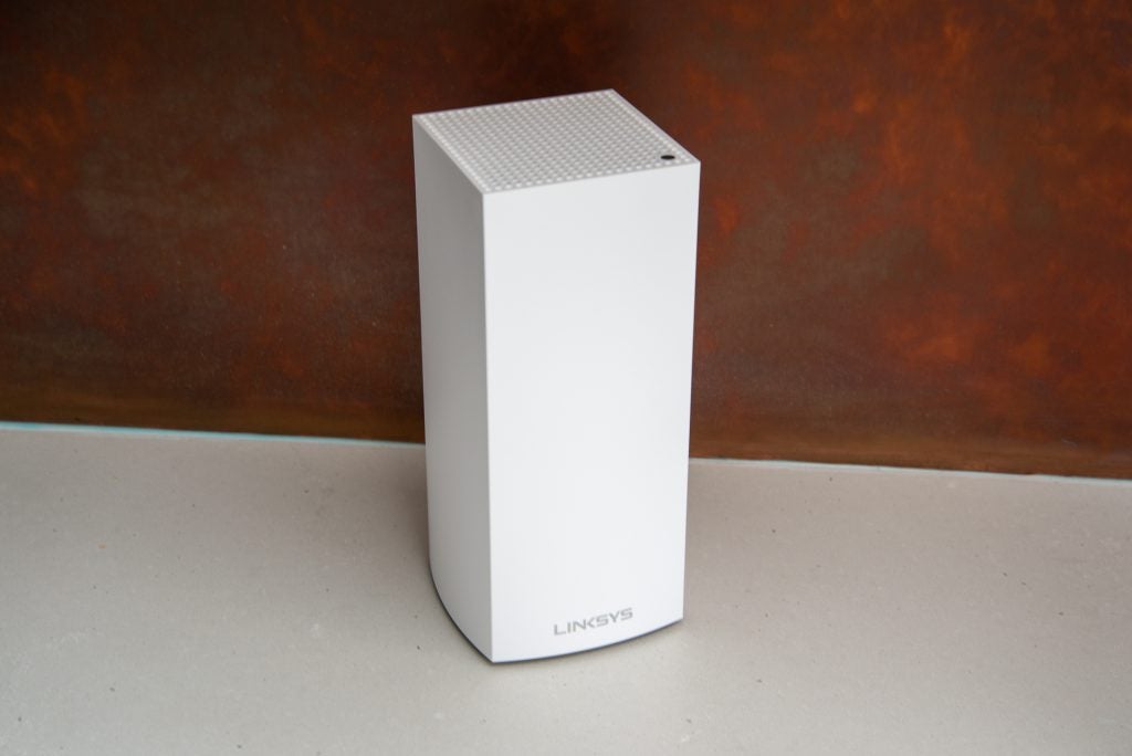 Linksys Velop Whole Home Intelligent Mesh WiFi 6 (AX4200) satellite close up