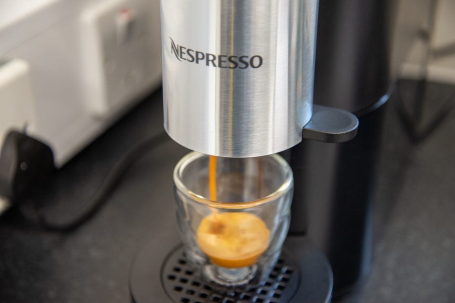 Nespresso Atelier pouring espresso