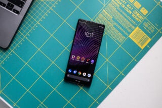 SonyXperia1III front showing the 4k display