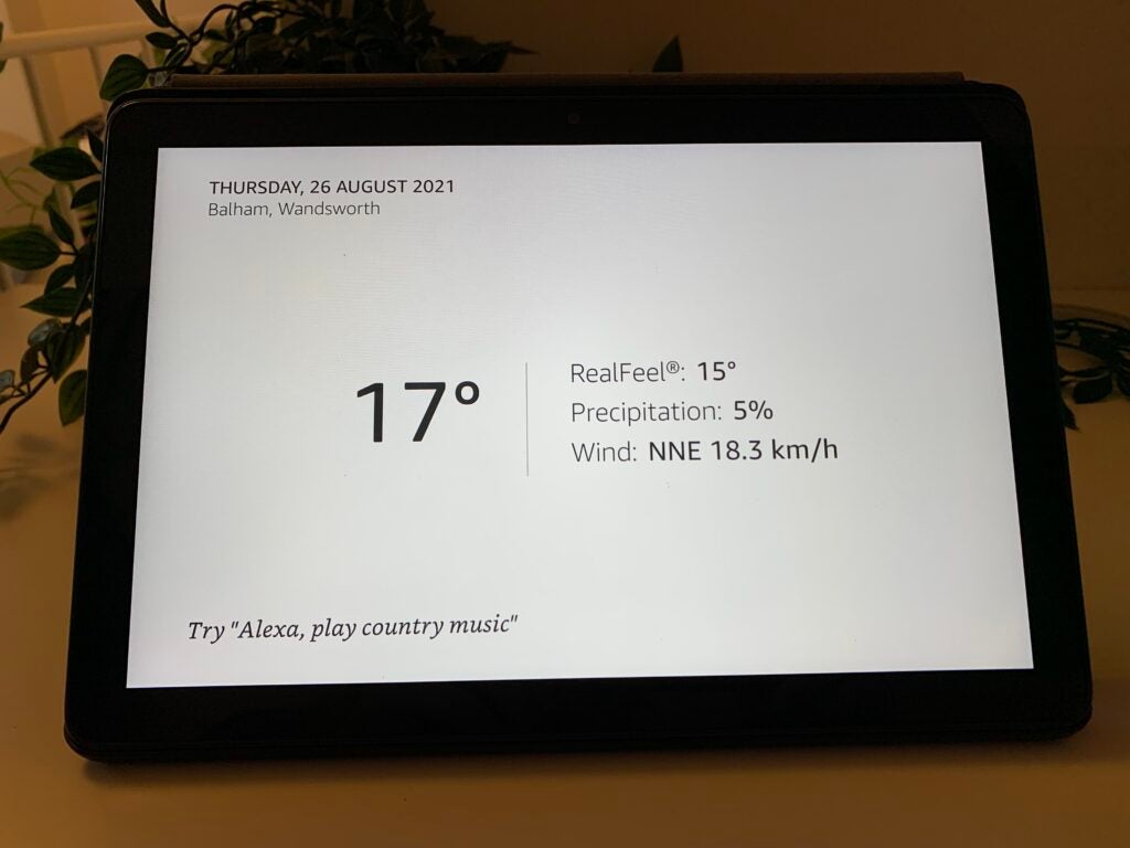 Amazon Fire HD 10 Show Mode weather