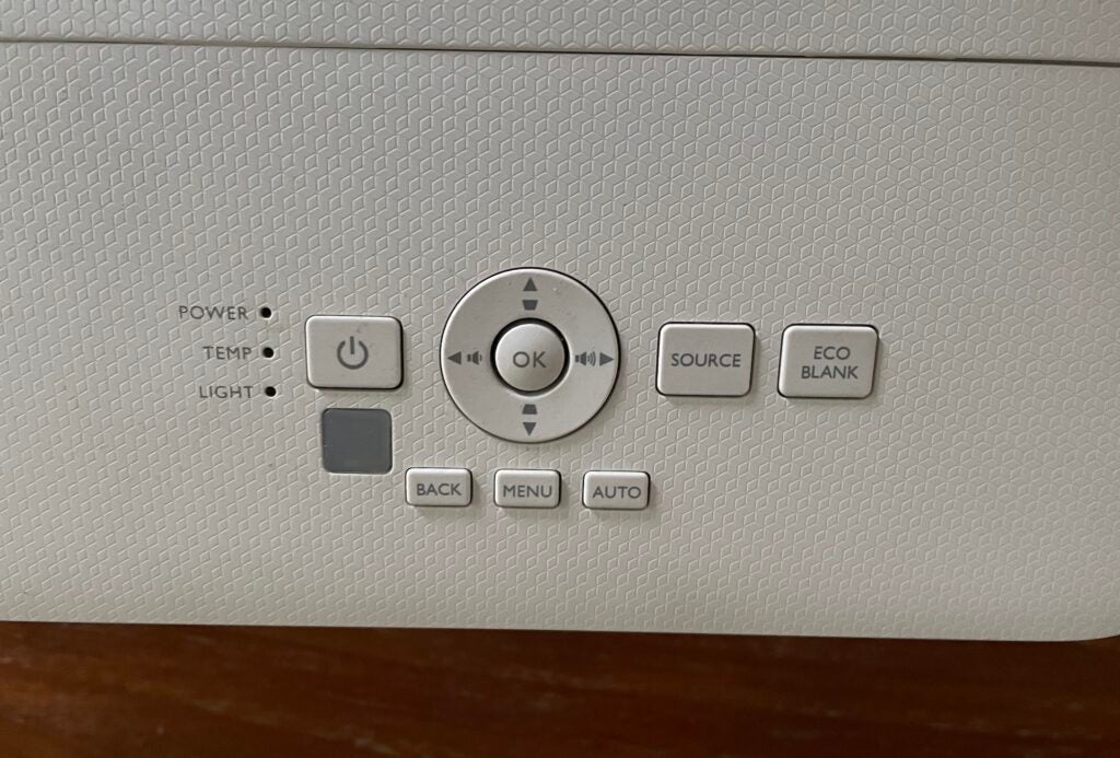 You can control the BenQ TH685 using buttons on the projector if you lose your remote control.