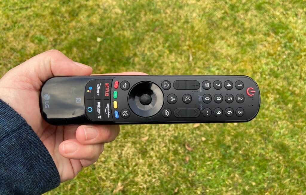 LG's redesigned Magic Remote is more comfortable to hold, while retaining the impressive variety of navigation options that have made Magic Remotes so popular.