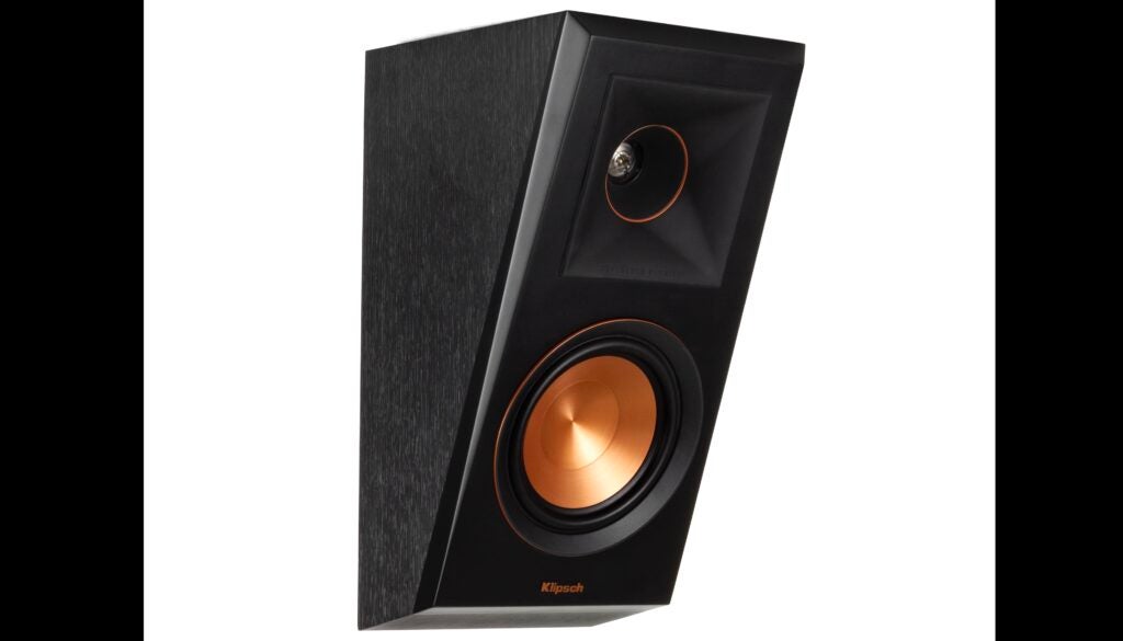 Klipsch RP-500SA with its grille off