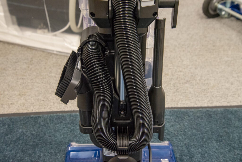 Shark Navigator Swivel Pro Complete Upright Vacuum NV151 accessory and hose storage