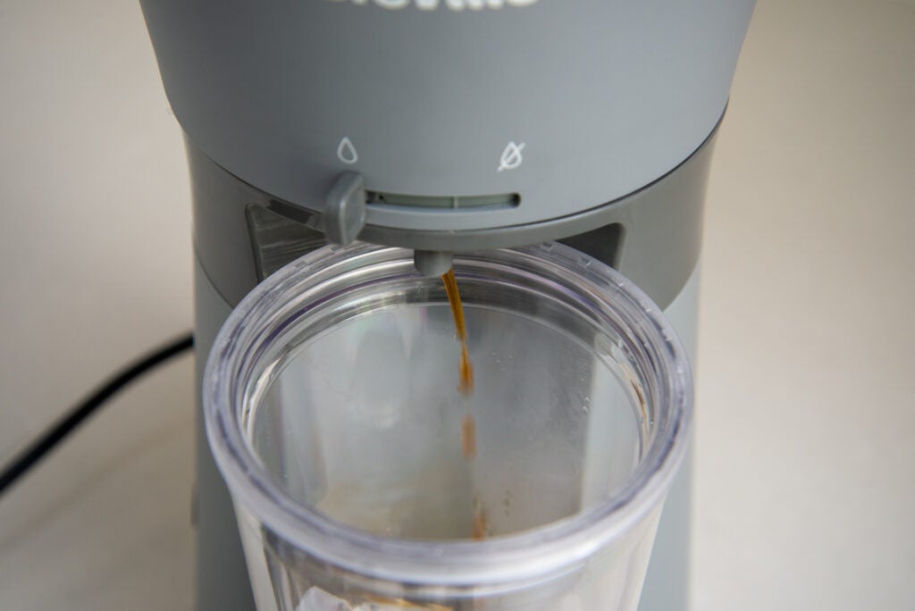 Breville Iced Coffee Maker making coffee