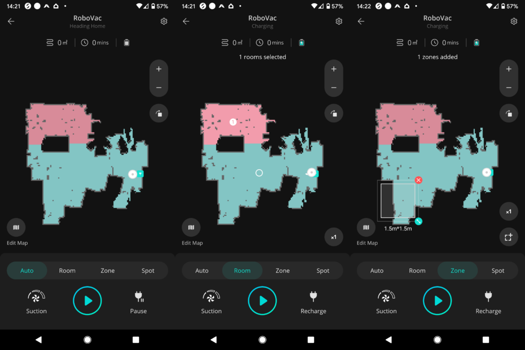 Eufy Robovac X8 Hybrid app control
