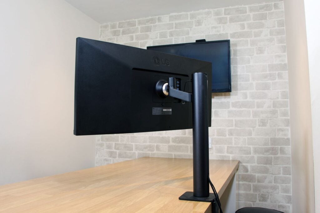 Monitor from the rear
