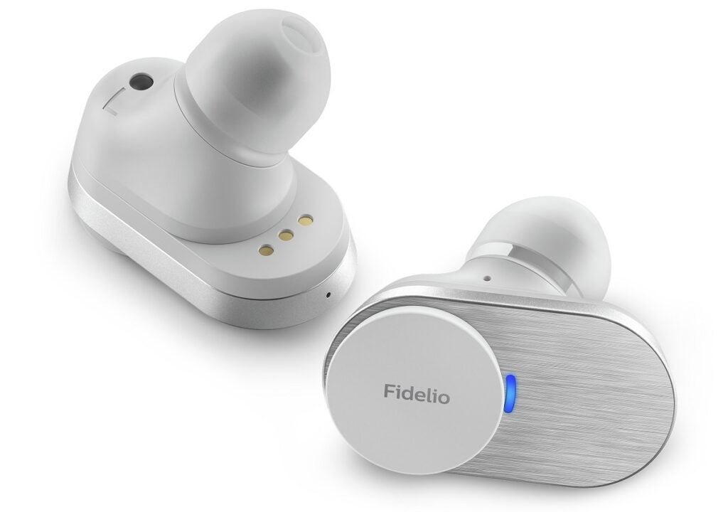 Philips Fidelio T1 white earbuds