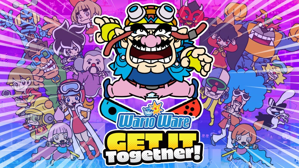 The title screen for WarioWare: Get it Together!