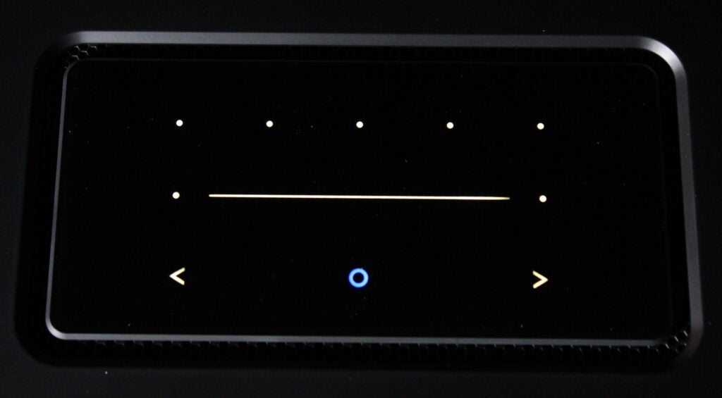 Bluesound Node image of the touch-sensitive controls