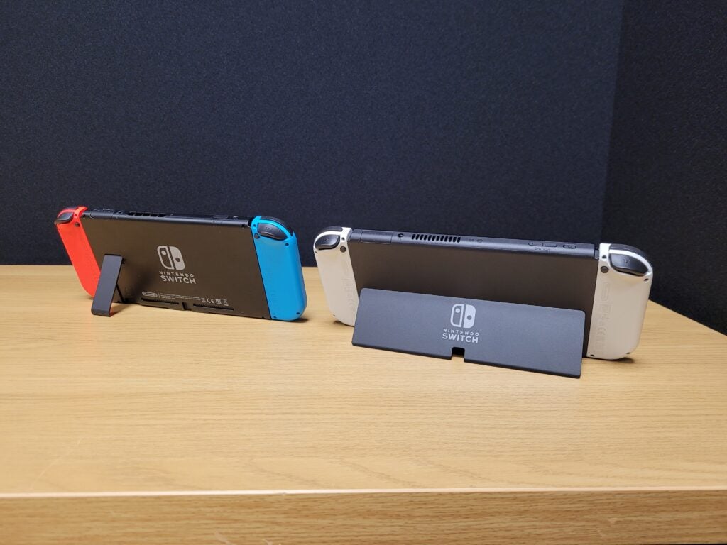 Nintendo Switch OLED compared to standard Switch