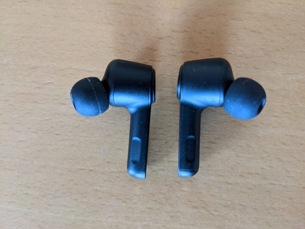 Nokia earbuds side by side