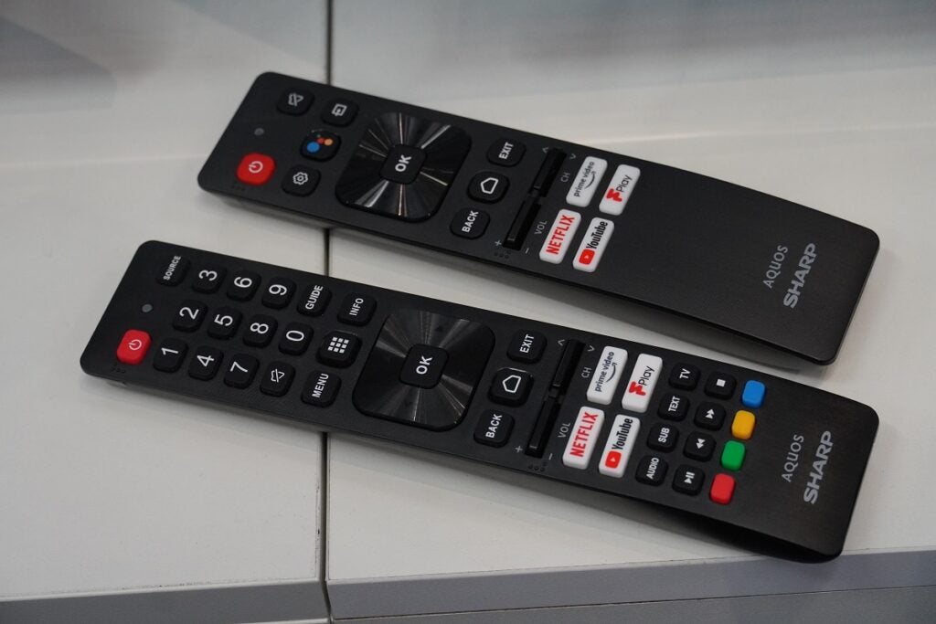Sharp EQ two remotes