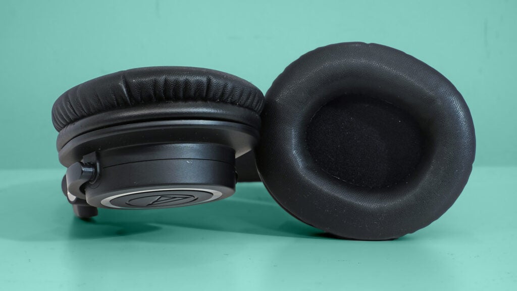 earcup design on the Audio-Technica ATH-M50xBT2 headphones
