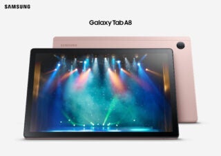 Galaxy Tab A8 front and back
