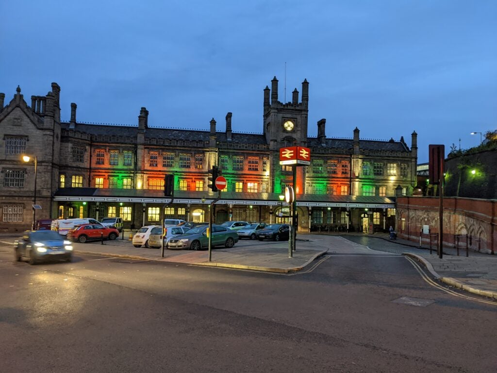 Pixel 5a Night Sight Shrewsbury Train Station