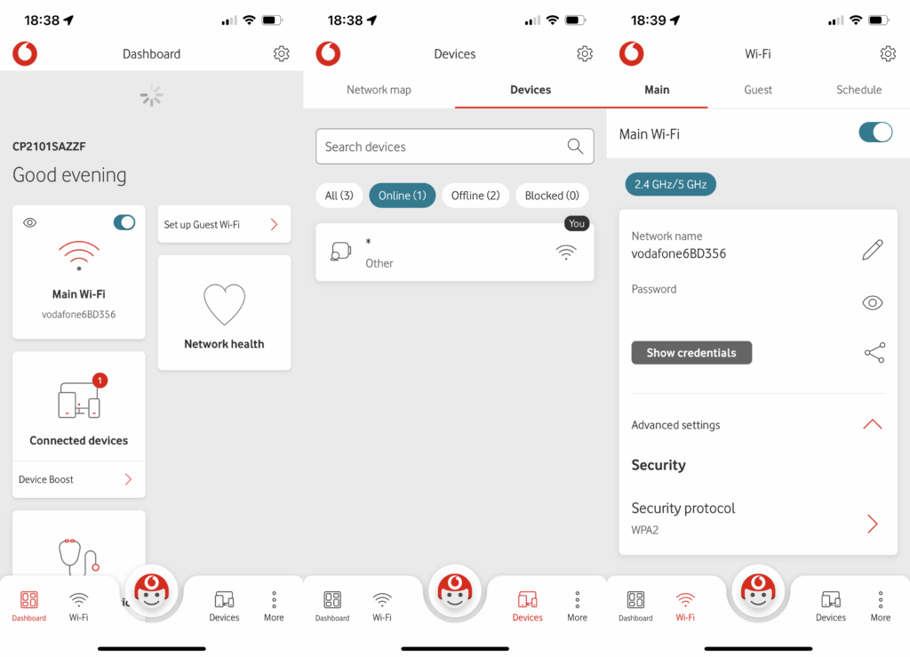 Приложение Vodafone WiFi Hub
