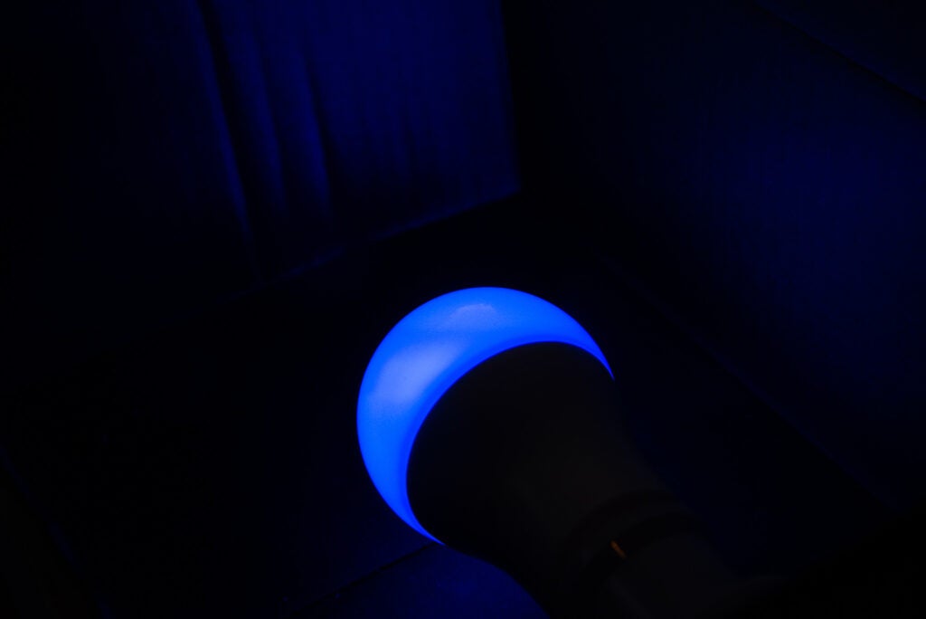 WiZ Smart Lighting colour bulb blue