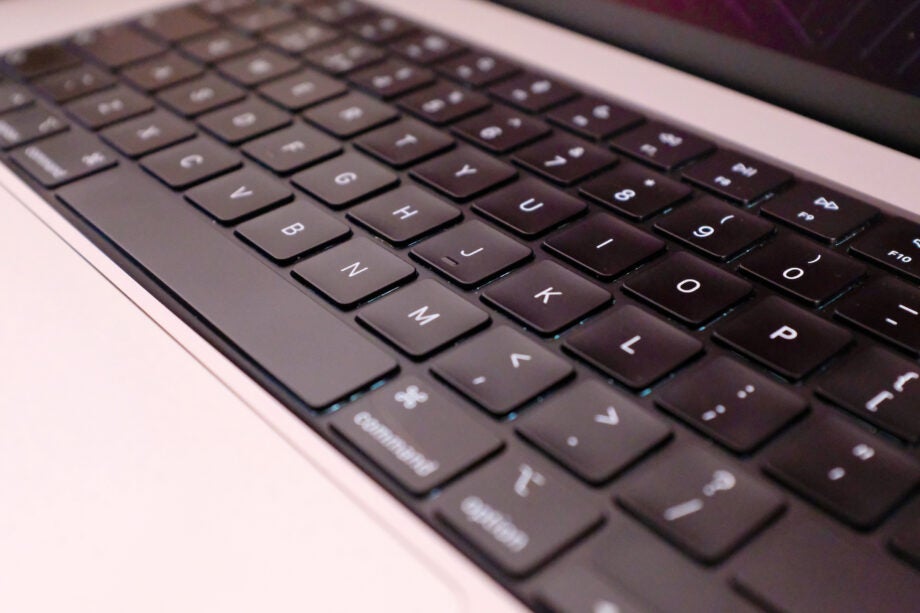 MacBook Pro M1 Pro 16-inch keyboard