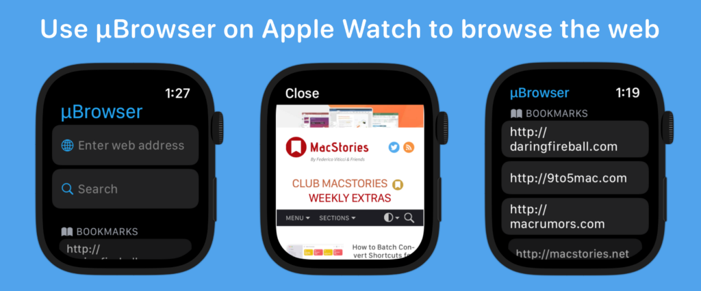 Apple Watch ubrowser