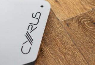 Cyrus Audio Stand with logo