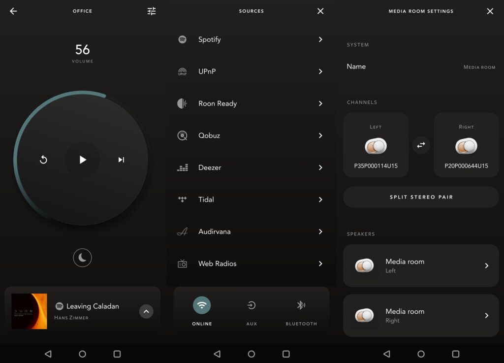 Devialet Phantom 1 app settings