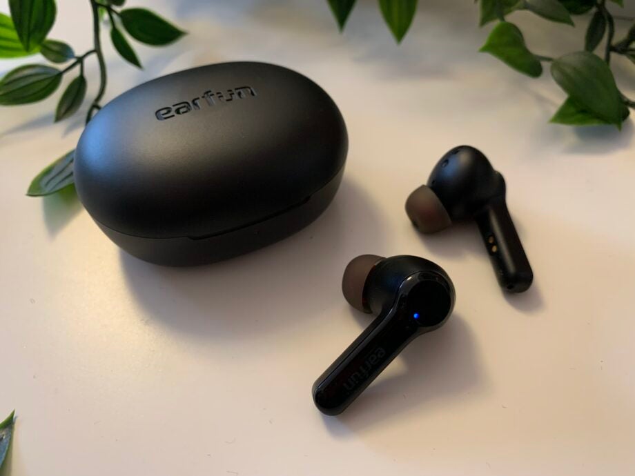 EarFun Air Pro 2 earbuds with closed case