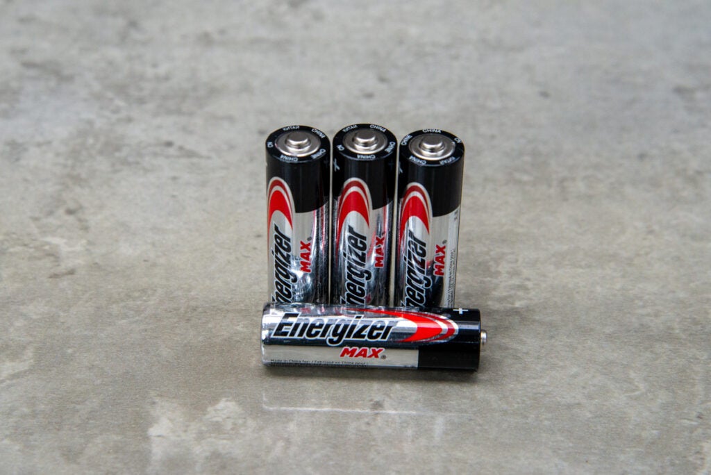 Energizer Max AA one battery lying down