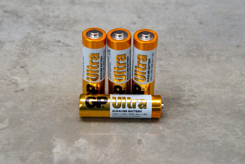 GP Ultra AA one battery lying flat