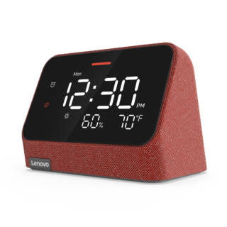 Lenovo Smart Clock Essential with Alexa Built-in_Front_Facing_Left