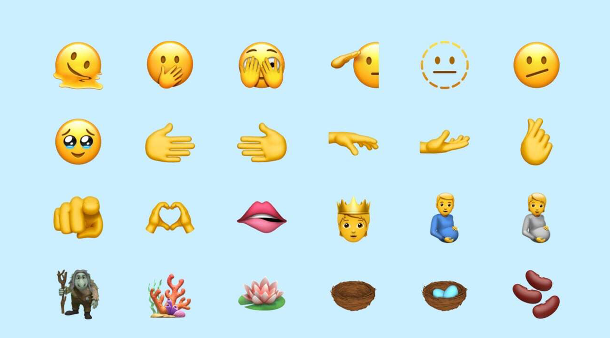 Salute the 36 new emoji in iOS 15.4, they're about to melt your face |  Trusted Reviews