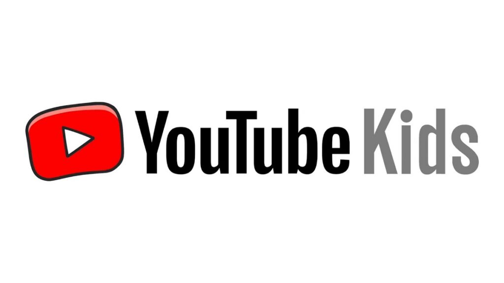 Latar belakang putih logo YouTube Kids