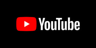 New YouTube logo dark background