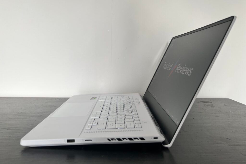 Asus ROG Zephyrus G15 (2021) viewed from side