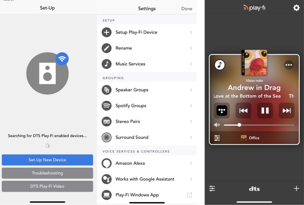 Audiolab Omnia DTS Play Fi app