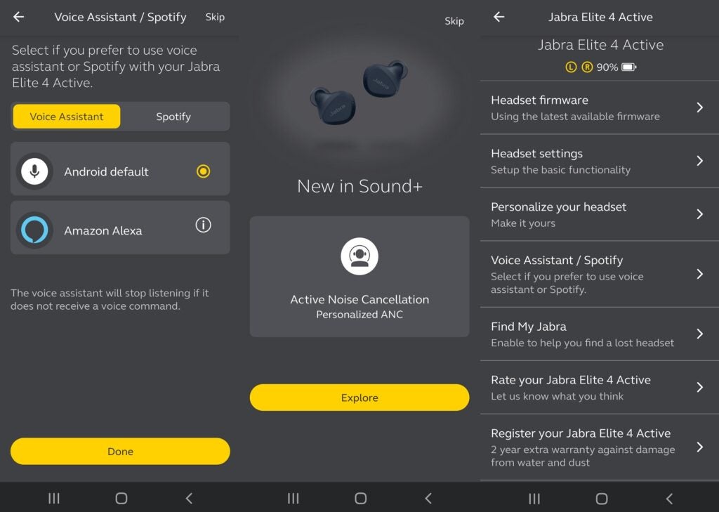 Jabra Elite 4 Active Sound+ app