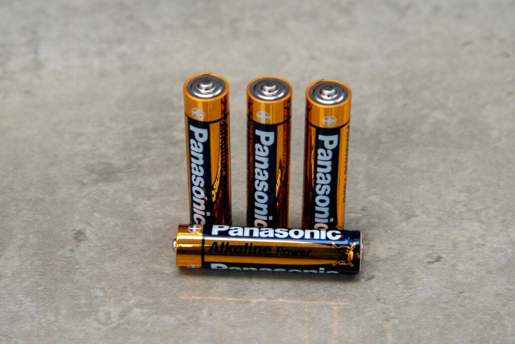 Panasonic Alkaline Power AAA one battery lying down