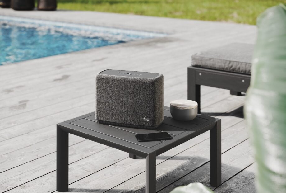 Audio Pro A15 in outdoors setting
