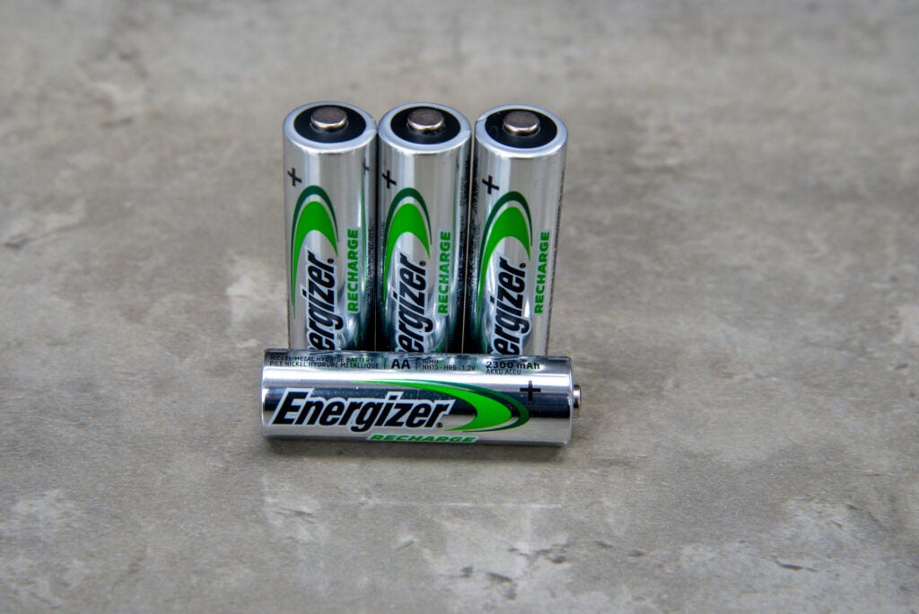 Energizer Recharge Extreme AA 2300mAh one battery lying down