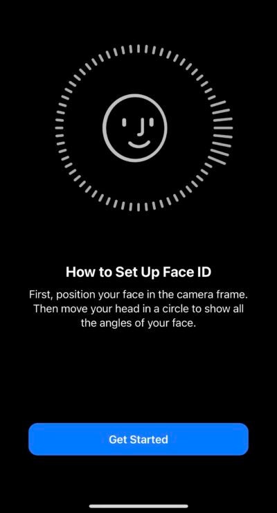 Face ID mit Maske Schritt 5