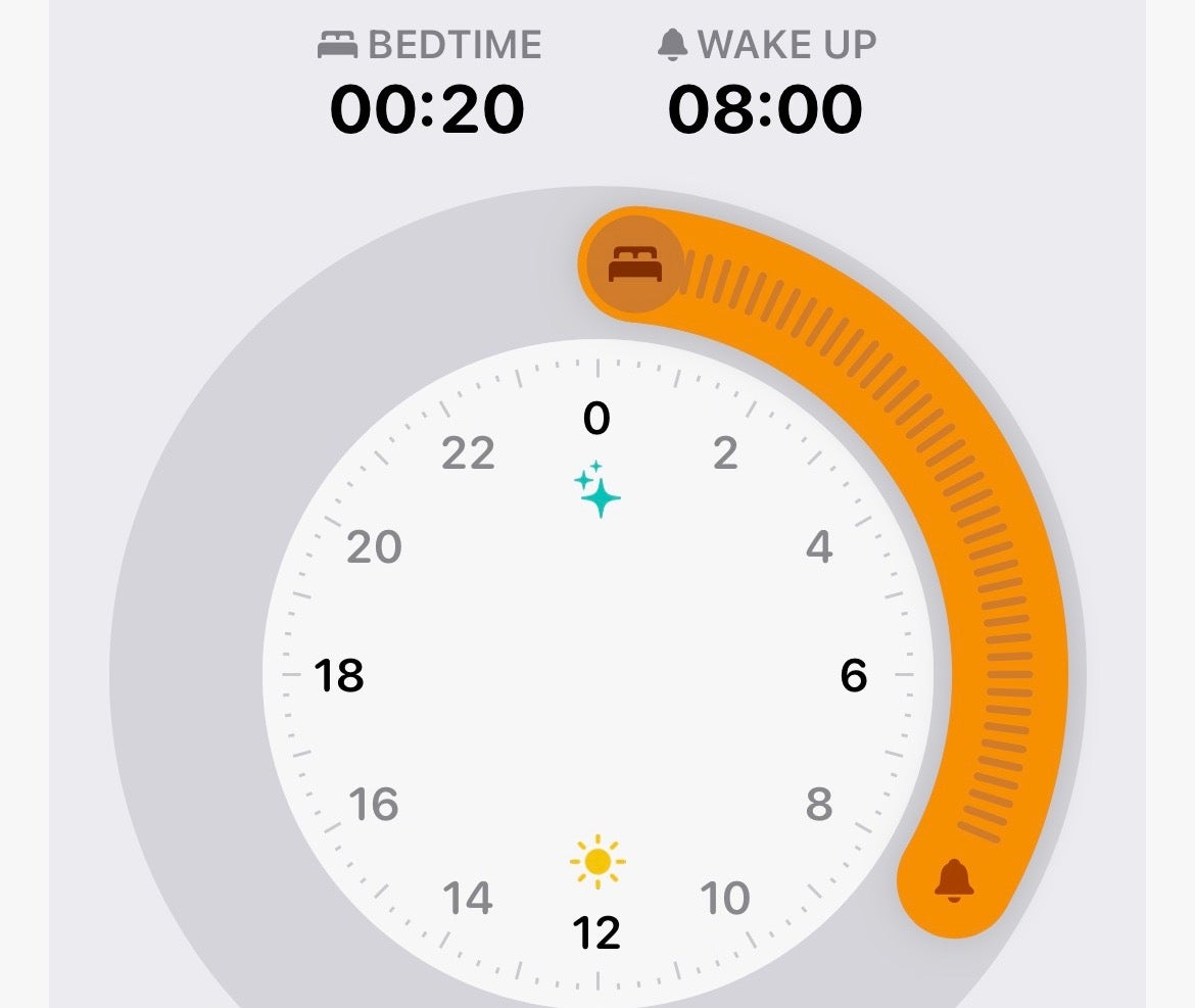 Schlafenszeit für iOS Health