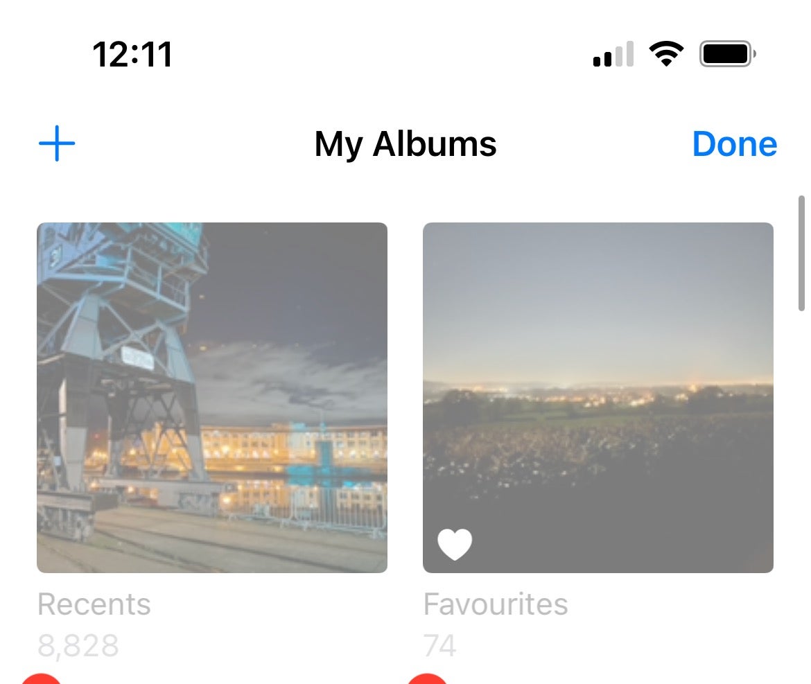 iOS Meine Alben Fertig
