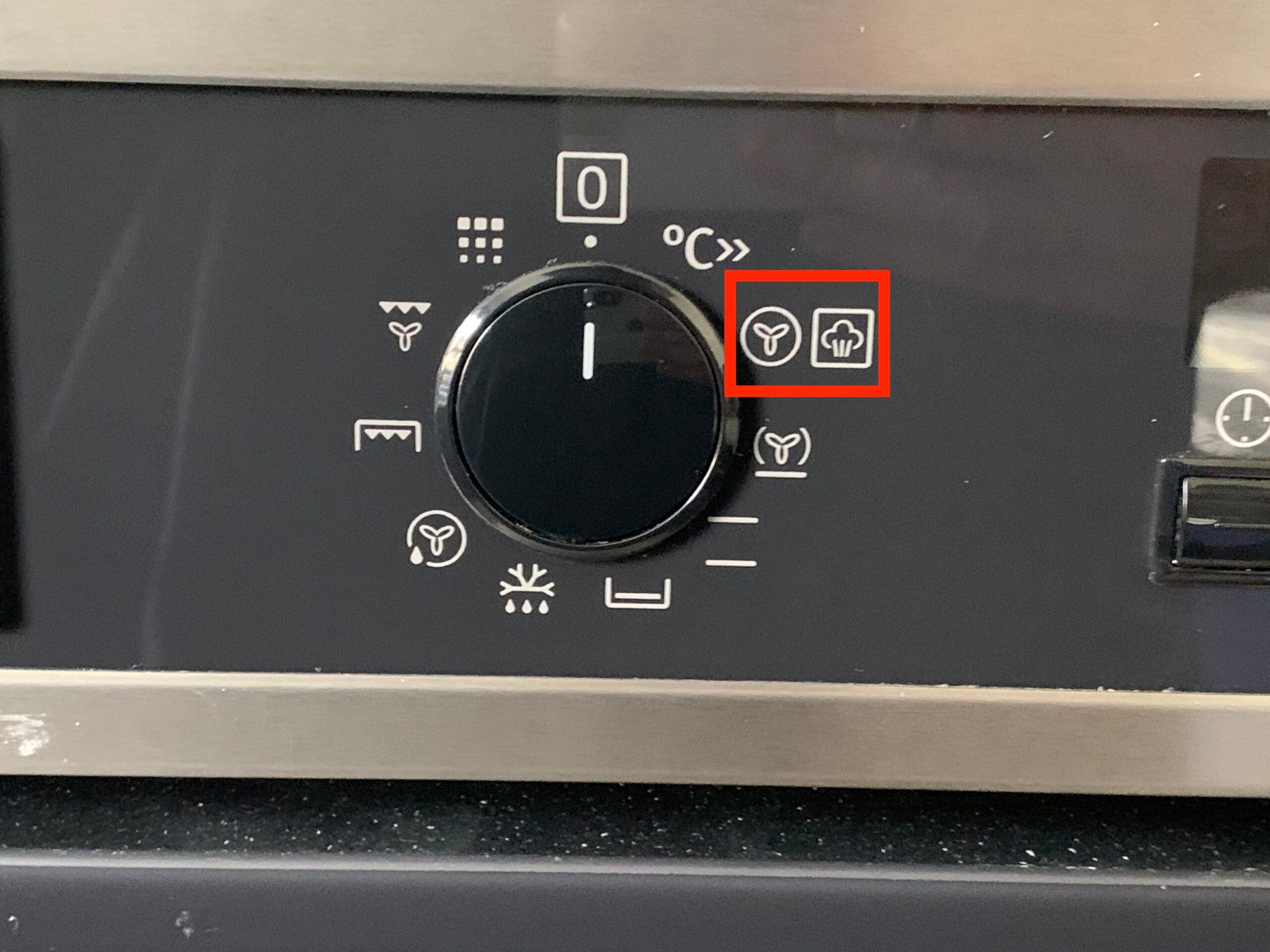 The Fan setting on an oven