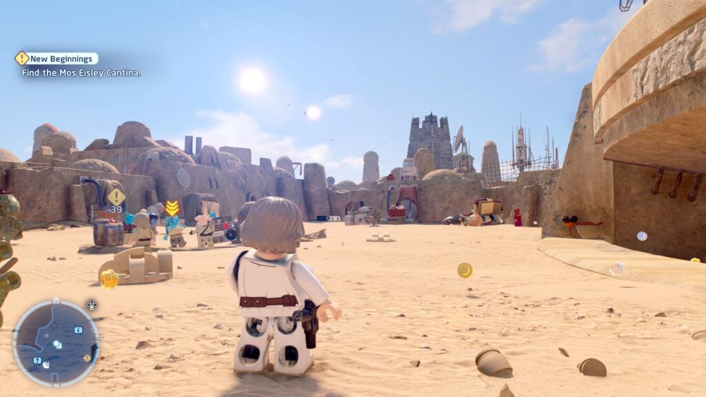 Exploring Mos Eisley in Lego Star Wars: The Skywalker Saga
