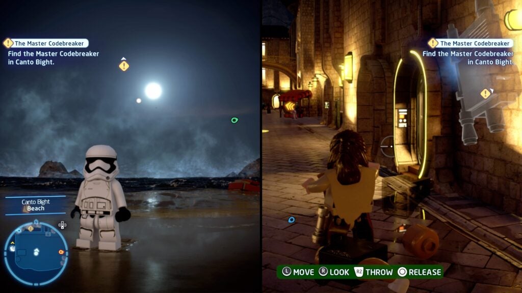 Exploring the sights of Canto Bight in Lego Star Wars: The Skywalker Saga