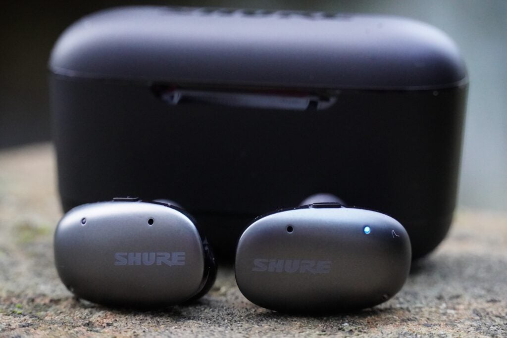 Shure AONIC Free outside of case