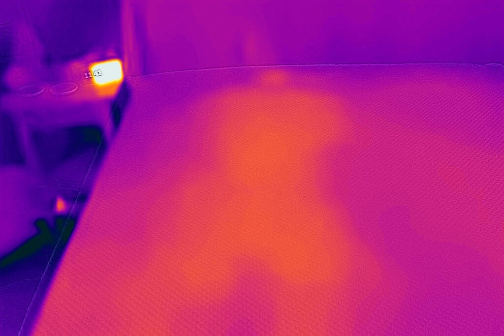 Simba Hybrid Pro heat map after three minutes