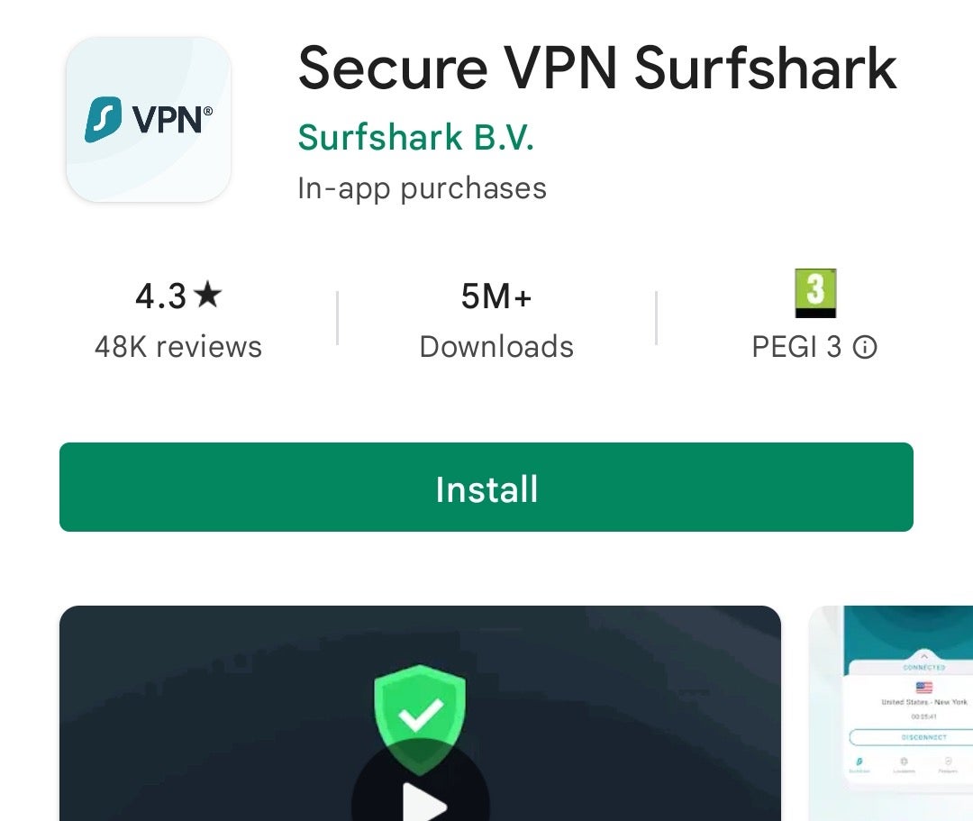 Android Surfshark VPN Install